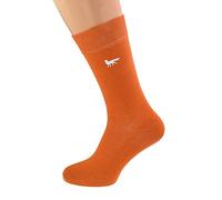 GTR-Prestige Giftware Contemporary Fox Design Mens Socks UK Size 5-12 in (Burnt Orange)