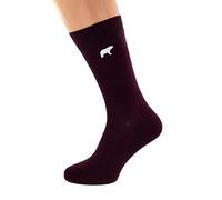 GTR-Prestige Giftware Contemporary Polar Bear Design Mens Socks UK Size 5-12 in (Burgundy)
