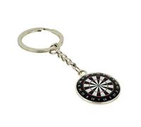 GTR-Prestige Giftware Dartboard Darts Player Design Silver Keyring