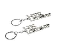 GTR-Prestige Giftware His Lordship & Her Ladyship Silver Plated Fun Keyring Set - XWG499