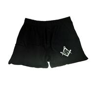 GTR-Prestige Giftware Masonic Boxer Shorts with Silver Design with G (XL (39-42"))
