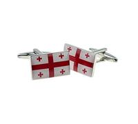 GTR-Prestige Giftware National Flag of Georgia Cufflinks Presented in a Cufflink Box X2BOCF159