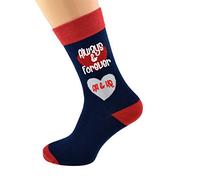 GTR-Prestige Giftware Personalised Always & Forever Cotton Rich Unisex Socks with Initials UK Size 5-12 (PLEASE SEE INSTRUCTIONS ON LISTING)