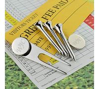 GTR-Prestige Giftware Personalised Engraved Italic Design Golf Gift Set with Initials on Markers and Tees in a Gift Box