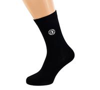 GTR-Prestige Giftware Personalised Silhouette with Three Initials Mens Black Socks UK Size 5-12
