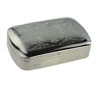 GTR-Prestige Giftware Smoking Accessories TI3350-1oz Tobacco Tin With Paper Holder With Paisley Design