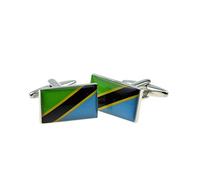 GTR-Prestige Giftware Tanzania Flag Cufflinks Presented in a Cufflink Box X2BOCF165