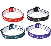 GTR SOURCE W.W.J.D. Webbing Bracelets - Twelve Per Order - Assorted colors - What would Jesus do? - Ages 6+, One Size, Plastic