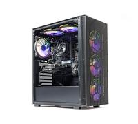 GTR UK-built high-performance gaming PC- AMD Ryzen 5 5500, GeForce RTX 3050 6GB, 16GB 3200MHz DDR4 RAM,1TB NVMe SSD, 650W PSU, Windows 11 Desktop Computer, Wi-Fi, ARGB Case,Stability Prebuilt PC.