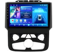 GTRUI - 9" QLED Touch Screen for Android Car Stereo for Dodge Ram 1500 2500 3500 2013-2018 with Automatic AC Power, Wireless CarPlay Car 5G WiFi Bluetooth GPS Navigation Upgrade