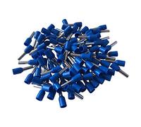 GTSE 100 pcs Blue Single Entry 2.5mm² Bootlace Ferrule Connector Insulated Cord Pin End Terminals