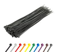 GTSE 11” Black Zip Ties, 100 Pack, 40lb Strength, UV Resistant Long Nylon Cable Ties, Self-Locking 11 Inch Tie Wraps
