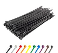 GTSE 12” Black Heavy Duty Zip Ties, 100 Pack, 120lb Strength, UV Resistant Nylon Cable Ties, Self-Locking 12 Inch Tie Wraps