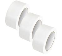 GTSE 50mm x 33m, White, PVC Vinyl Floor Tape, 3 Rolls, Safety Marking Tape, 0.15mm Thick, Suitable for Dance Floors, Gyms, Warehouse, Sports Industry