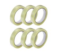 GTSE 6 Pack of Cellotape, 24mm x 66m per roll, Gift Wrap Clear Tape for Christmas and