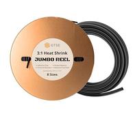 GTSE Black 3:1 Heat Shrink Tubing, Adhesive Lined Electrical Insulation Heat Shrink Wrap Cable Sleeve, 19.1mm