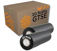 GTSE Black Electrical Tape, 19mm x 20m, 20 Rolls of Strong Self-Adhesive PVC Insulation Tape for Insulating, Repairing and Protecting Electrical Wires