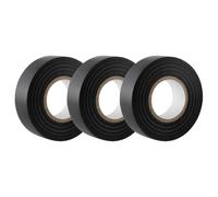 GTSE Black Electrical Tape, 19mm x 20m, Strong Self-Adhesive PVC Insulation Tape for Insulating, Repairing and Protecting Electrical Wires, 3 Rolls