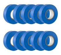 GTSE Blue Electrical Tape, 19mm x 20m, 10 Rolls of Strong Self-Adhesive PVC Insulation Tape for Insulating, Repairing and Protecting Electrical Wires