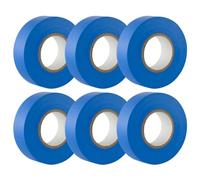 GTSE Blue Electrical Tape, 19mm x 20m, Strong Self-Adhesive PVC Insulation Tape for Insulating, Repairing and Protecting Electrical Wires, 6 Rolls