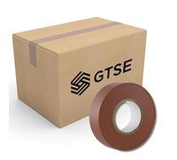 GTSE Brown Electrical Tape, 19mm x 20m, Bulk Box of 50 Rolls, Strong Self-Adhesive PVC Insulation Tape for Insulating, Repairing and Protecting Electrical