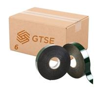 GTSE Car Number Plate Tape, 12mm x 10m, 6 Rolls - Double-Sided Foam Tape for License Plates, Trim, and Badges - Weatherproof and Durable - No Drilling Required