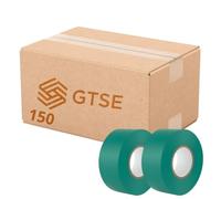 GTSE Green Wide Electrical Tape, 25mm x 20m, 150 Rolls of Strong Self-Adhesive PVC Insulation Tape for Insulating, Repairing and Protecting Electrical Wires