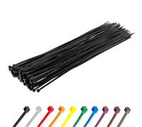 GTSE Heavy Duty Long Black Cable Ties, 550mm x 7.6mm, Pack of 100, Premium Nylon Zip Ties, Plastic Tie Wraps, Secure Self-Locking Mechanism, for Home, Garden, Office and DIY