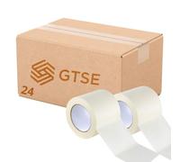 GTSE Masking Tape, 100mm (4”) x 50m, Wide Cream Painters Tape for Painting, Decorating and DIY, 24 Rolls