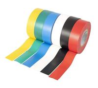 GTSE Mixed 6 Pack PVC Electrical Insulation Tape, 20m x 19mm, Premium Multi-colour Rolls, Long Adhesive Tape