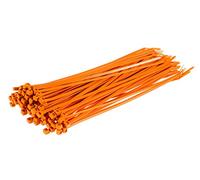 GTSE Orange Cable Ties, 300mm x 3.6mm, Pack of 100, 12” Premium Nylon Zip Ties, Multi-Purpose Plastic Tie Wraps, Secure Self-Locking Mechanism, for Home, Garden, Office and DIY