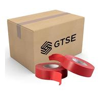 GTSE Red Electrical Tape, 19mm x 20m, Bulk Box of 100 Rolls, Strong Self-Adhesive PVC Insulation Tape for Insulating, Repairing and Protecting Electrical Wires