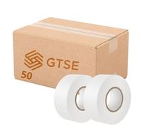 GTSE White Wide Electrical Tape, 25mm x 20m, 50 Rolls of Strong Self-Adhesive PVC Insulation Tape for Insulating, Repairing and Protecting Electrical Wires
