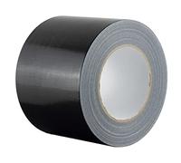 GTSE Wide Black Duct Tape, 100mm x 50m, 4” Waterproof Strong Adhesive Gaffer Tape for Patching, Sealing, Securing Cables and Labelling, Heavy Duty Tape, One Roll