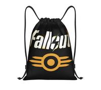 GTTDFASJ drawstring backpack Fallouted Vault Tec Drawstring Backpack Gym Sports Sackpack 2024 TV Show Fall Out String Bag for Cycling