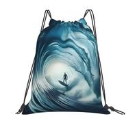 GTTDFASJ drawstring backpack The Magical World Of Surfing Backpacks Multi-function Portable Drawstring Bundle Pocket Sports Bag Book Bags Man Woman School