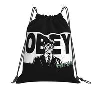 GTTDFASJ drawstring backpack They Live Obey Backpacks Fashion Portable Drawstring Bundle Pocket Sports Bag Book Bags For Travel Students