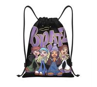 GTTDFASJ Drawstring Bag Bratz Doll Drawstring Backpack Women Men Gym Sport Sackpack Foldable Cartoon Tv Movie Sack