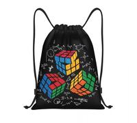 GTTDFASJ Drawstring Bag Math Rubiks Cube Women Men Lightweight Geek Teacher Gift Sports Gym Storage Backpack