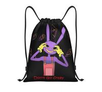 GTTDFASJ drawstring bag The Amazing Digital Circus Jax Football Backpack Gym Sackpack String Bag for Running