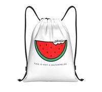GTTDFASJ drawstring bag This Is Not A Watermelon Drawstring Backpack Gym Sports Sackpack Water Resistant String Bags for Travel