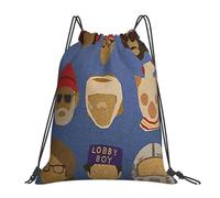 GTTDFASJ drawstring bag Wes Anderson's Hats Backpacks Fashion Portable Storage Bag Book Bags For Man Woman School
