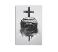 GTTHOK JDM Car Poster for R35 GTR Sport Car Decorative Painting Canvas Art Picture 12x18inch(30x45cm)