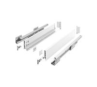 GTV AXIS PRO Drawer System I Drawer Set with Full Extension and Integrated Damping I White I Load Capacity up to 40 kg I Soft-Close I Free Access I Width 300 mm I Height 86 mm