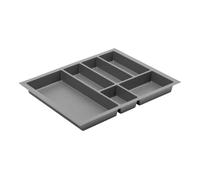 GTV - Axispace Drawer Insert I Cutlery Tray for Drawers Cutlery Insert Drawer Insert Kitchen I Kitchen Cabinet Plastic Cutlery Tray Cutlery Storage I Anthracite 540 x 472 mm