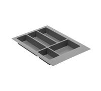 GTV - Axispace Drawer Insert I Cutlery Tray for Drawers Cutlery Insert Drawer Insert Kitchen I Kitchen Cabinet Plastic Cutlery Tray Cutlery Storage I Anthracite 340 x 472 mm