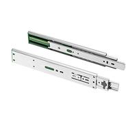 GTV Ball Guide H45 with Damping Versalite Full Extension 45 x 350 mm Drawer Runners Soft-Close Rail System Strong Galvanised Steel Maximum Load 30 kg 1 Set = 2 Pieces