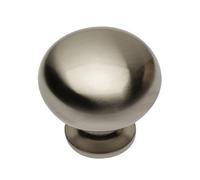 GTV - Bergamo Knob Diameter 3 cm I Furniture Knobs with Screws I Cupboard Knobs Kitchen Knobs Door Knob Drawer Knob Handle Furniture Handles I Stainless Steel Look