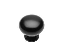 GTV - Bergamo Knob Diameter 3 cm I Furniture Knobs with Screws I Cupboard Knobs Kitchen Knobs Door Knob Drawer Knob Handle Furniture Handles I Black Matt