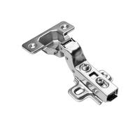 GTV Concealed Hinge with FCHC Damping for Inset Doors, Clip-on Technology, 3D Adjustment, 40,000 Cycles Life, Nickel Plated Steel Furniture Fittings